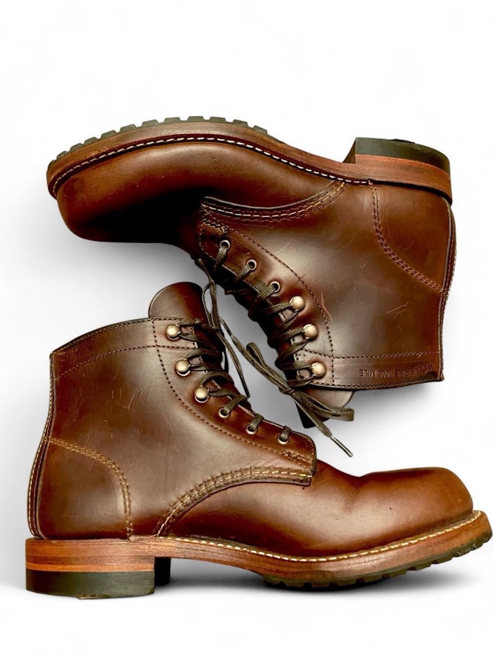 Like New Wolverine 1000 Mile Womens Boots 6B Brown Leather W05454 Ankle Boots